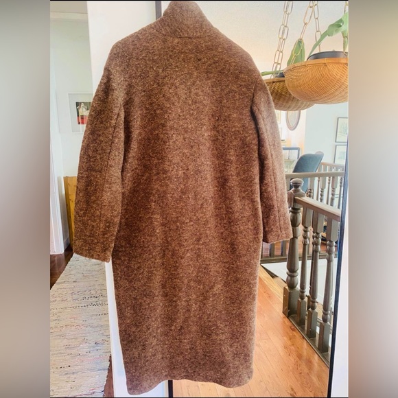 Wilfred Brown Wool Coat - Picture 2 of 5